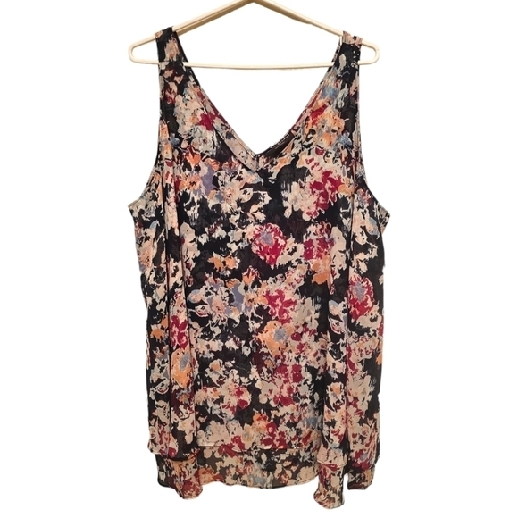 Lane Bryant  Floral Plus Size Tank Top - Picture 1 of 8